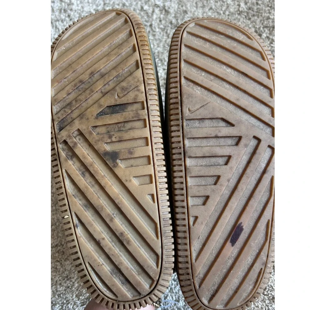 Nike Calm Medium Olive & Gum Slide Sandals SZ M9-W10